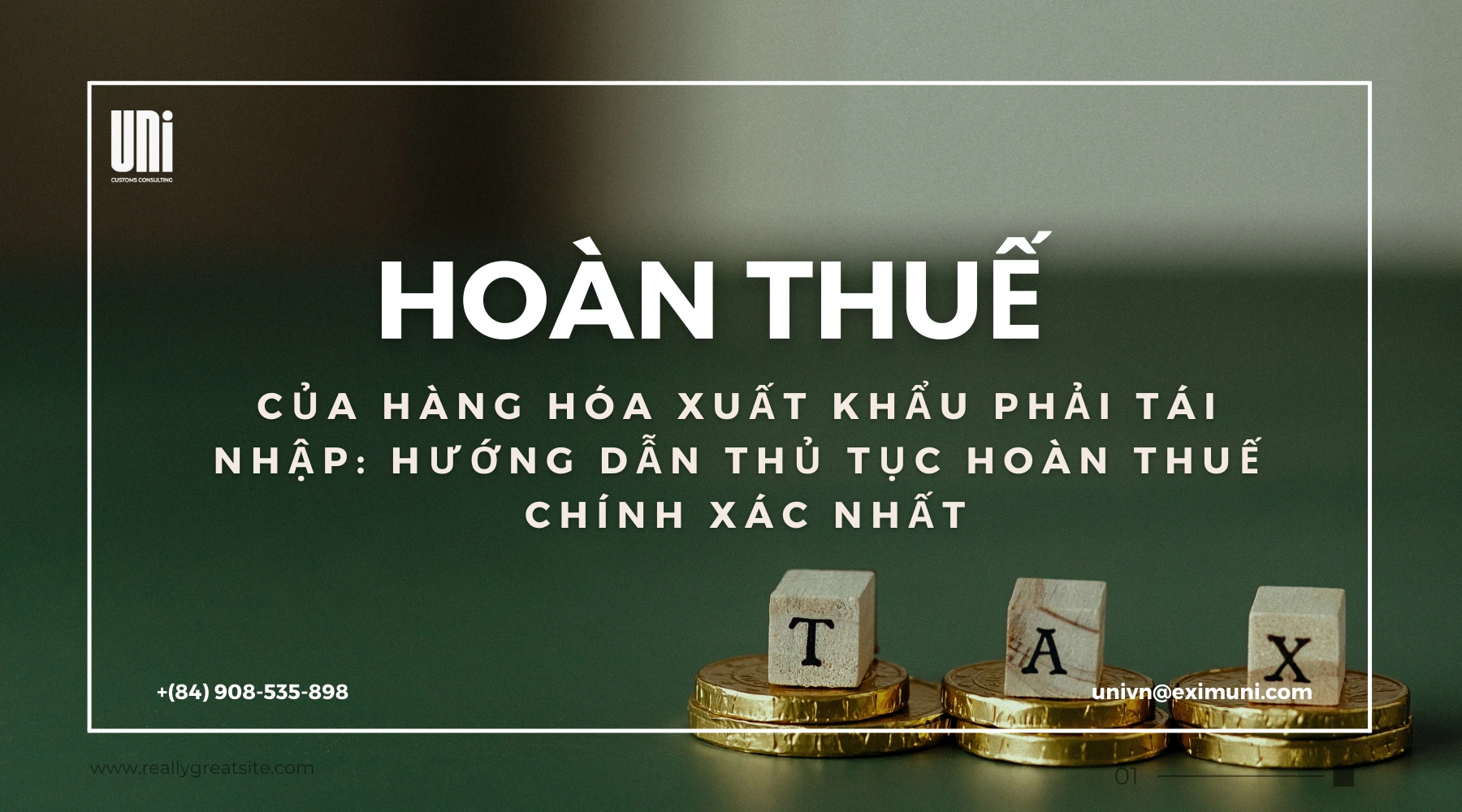 hoàn thuế của hàng hóa xuất khẩu phải tái nhập