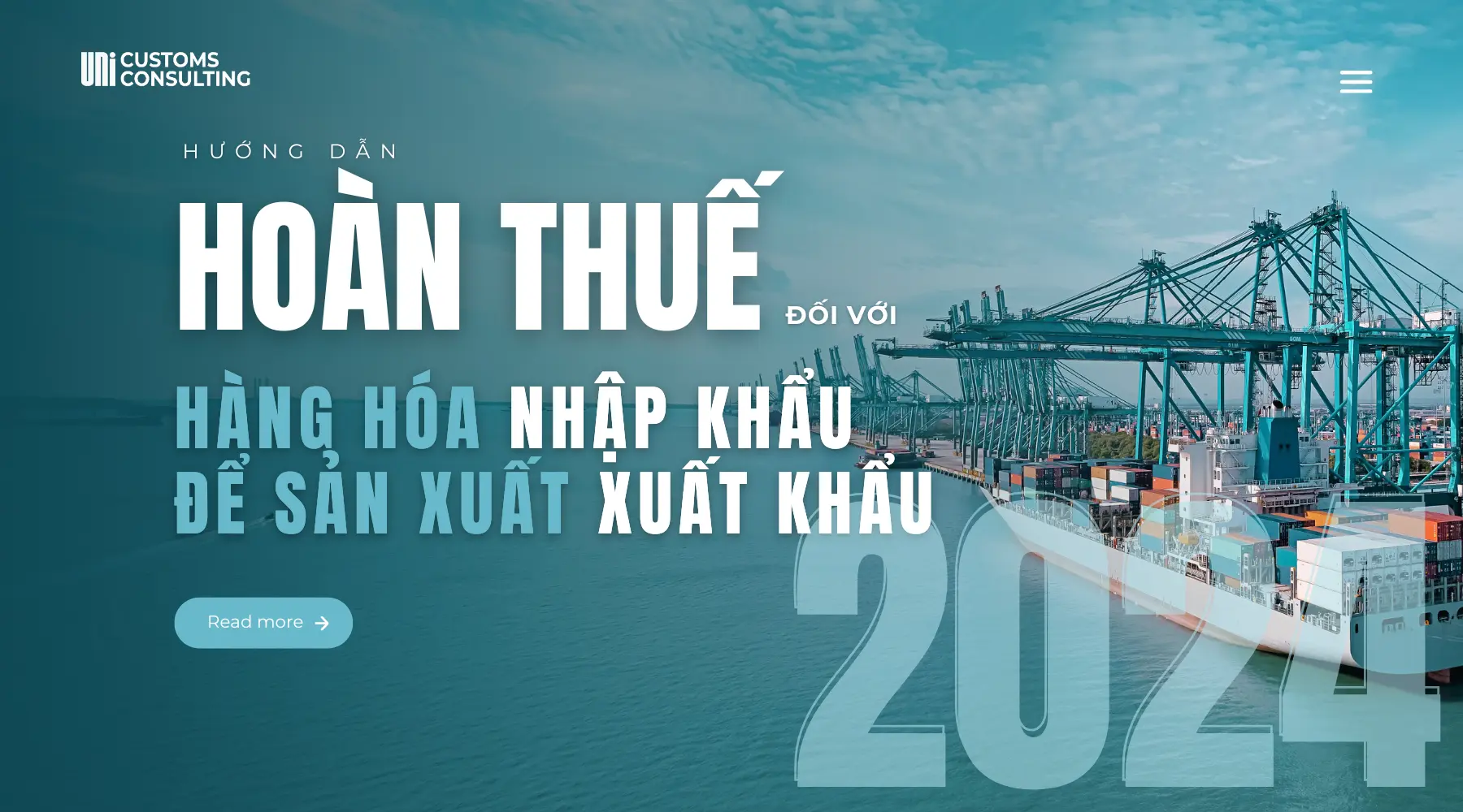 hoàn thuế đối với hàng hóa nhập khẩu để sản xuất xuất khẩu