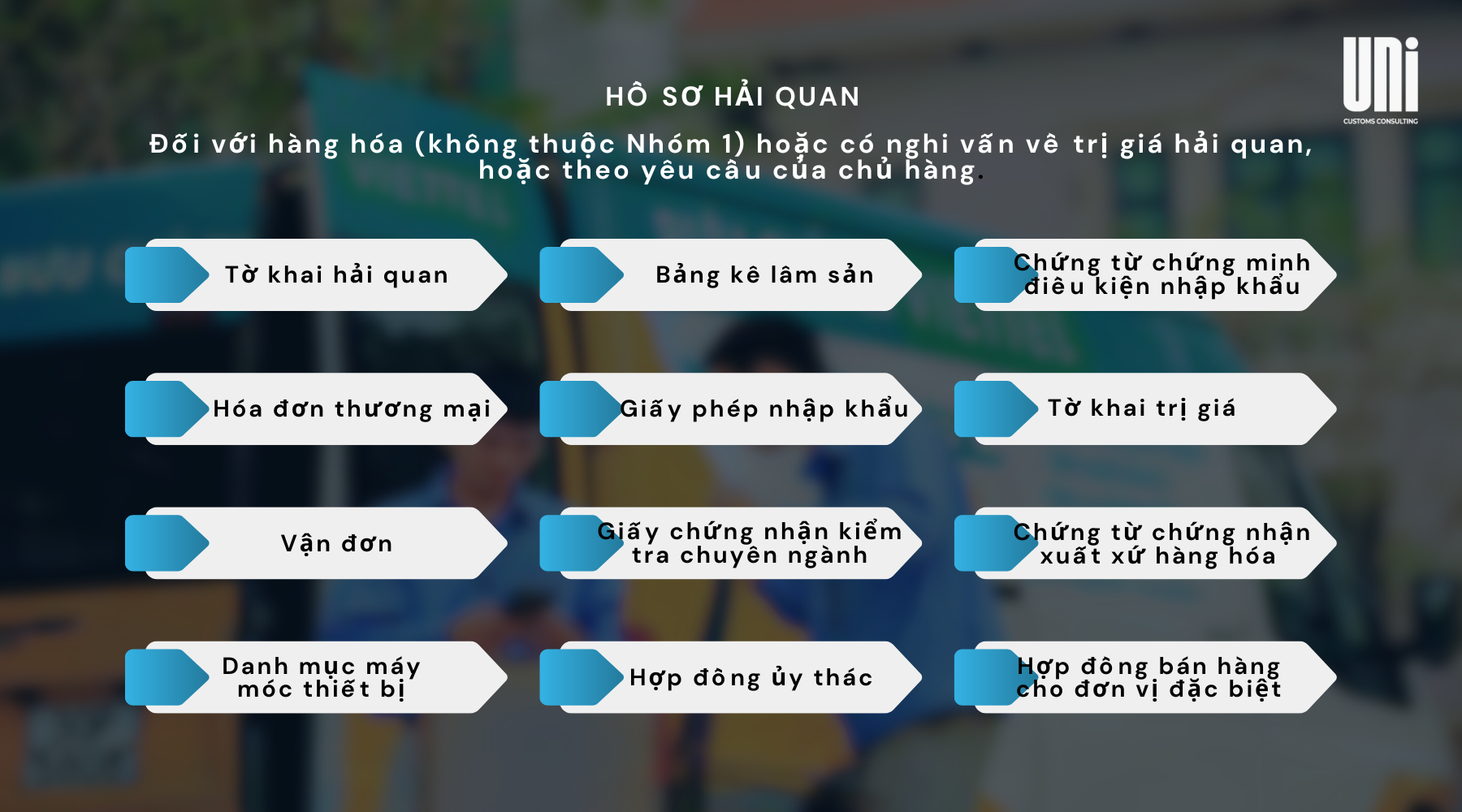 Hồ sơ hải quan đối với hàng nhập khẩu gửi qua bưu điện (thuộc nhóm 2)