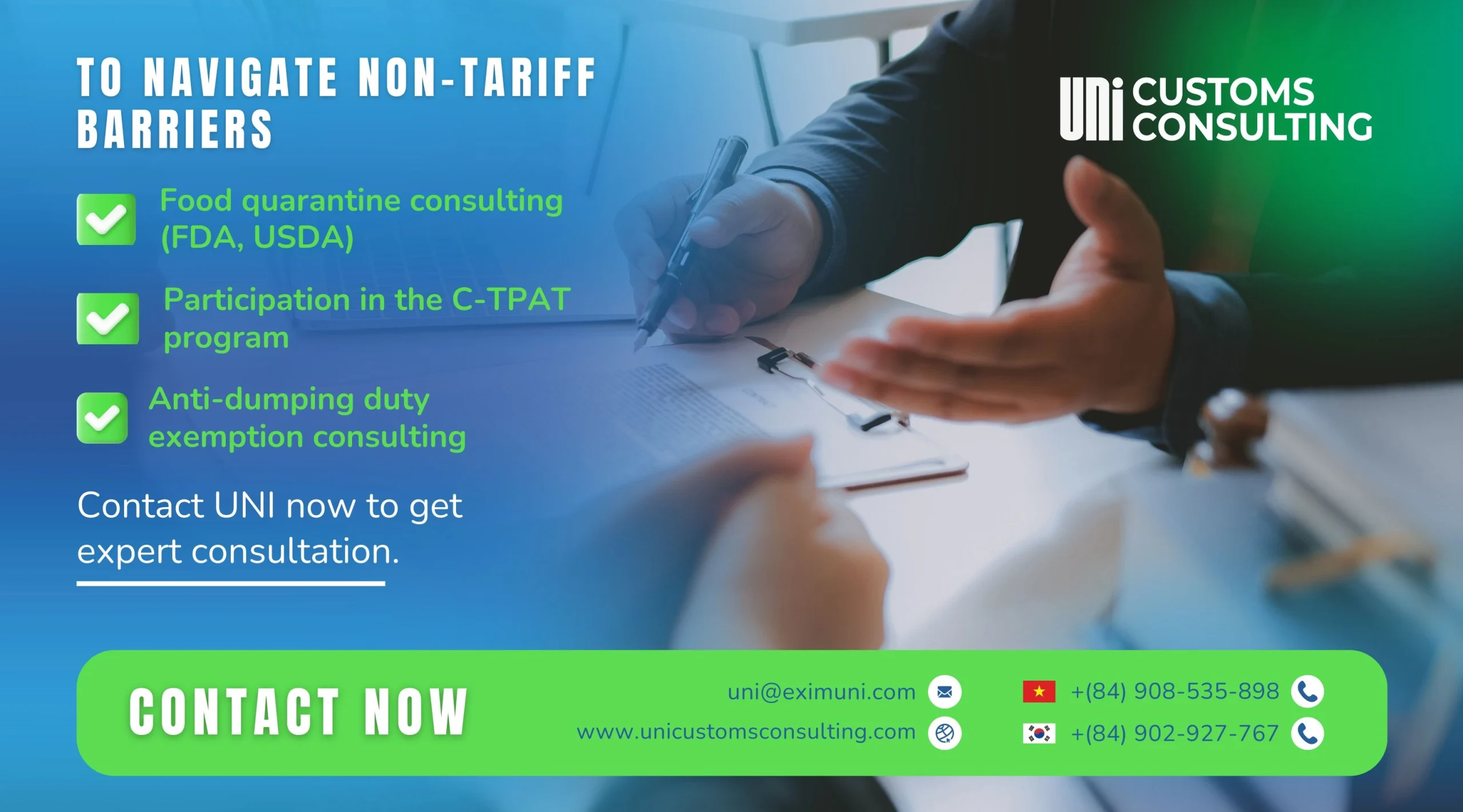 Vietnam seafood exporter UNI support food quarantine consulting and C-TPAT