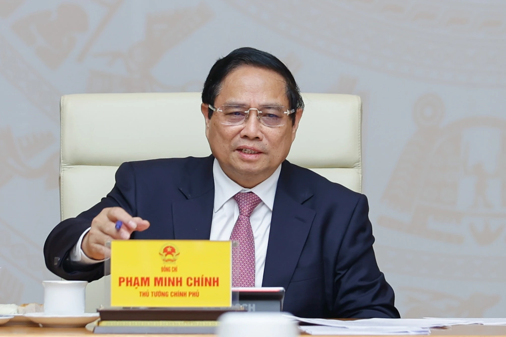 thu tuong pham minh chinh phat bieu tai cuoc hop voi cac bo nganh ve thue doi ung cua My